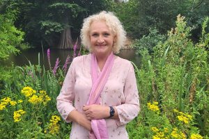 Juliet in her garden